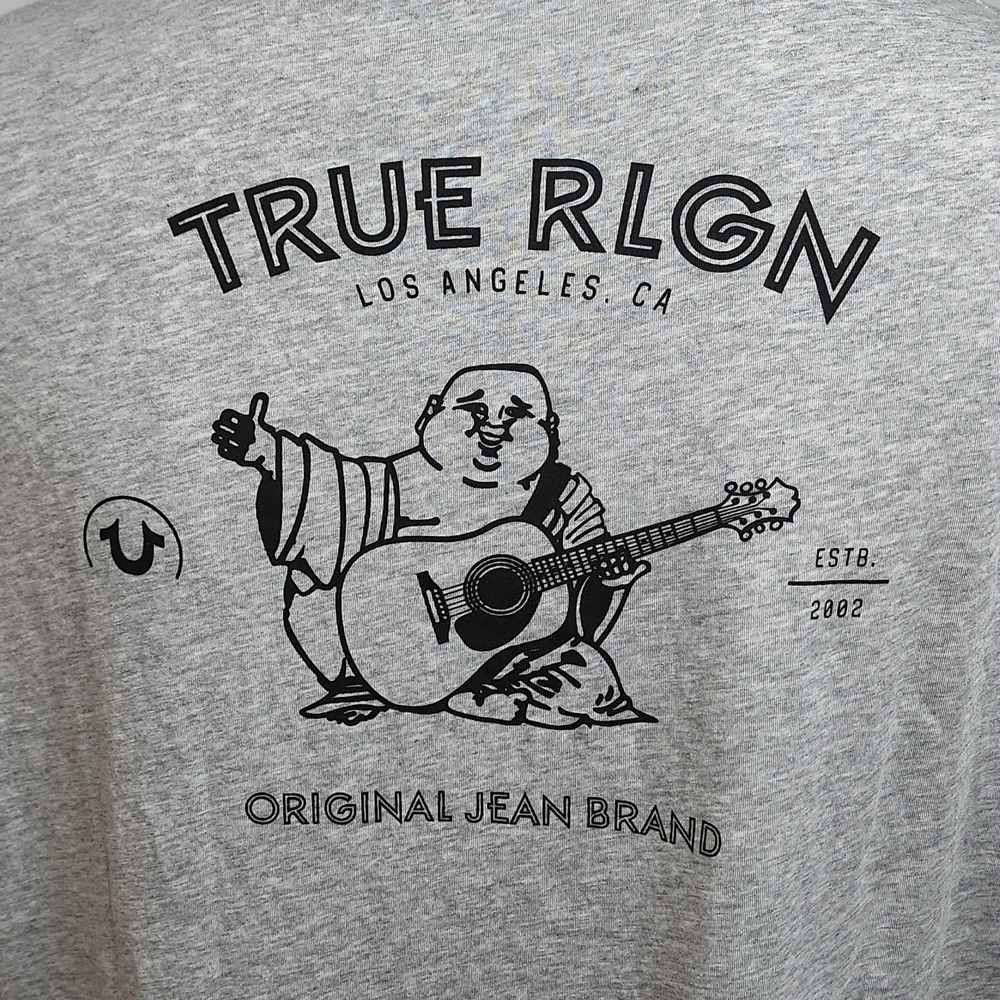 TRUE RELIGION HEATHER GREY TSHIRT EXTRA EXTRA LARGE